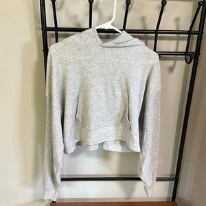 TNA cropped waffle knit hoodie